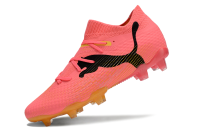 Puma Future Ultimate FG Firm Ground Soccer Cleats - Pink/Black/Yellow