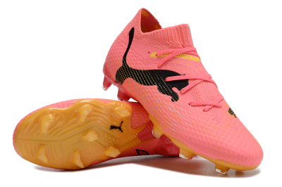 Puma Future Ultimate FG Firm Ground Soccer Cleats - Pink/Black/Yellow