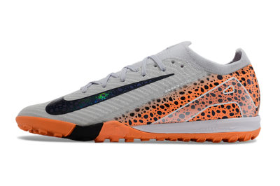 Nike Air Zoom Mercurial Vapor 15 Elite TF Artificial Turf Soccer Shoes - Grey/Orange/Black