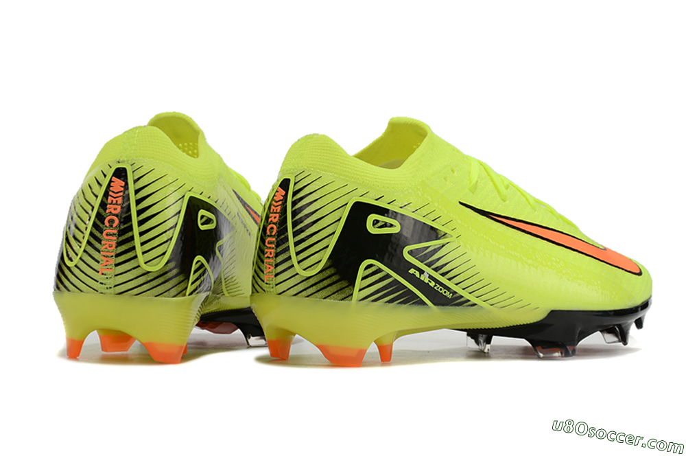 Nike Air Zoom Mercurial Vapor 16 Elite FG Firm Ground Soccer Cleats - Yellow/Orange/Black 6