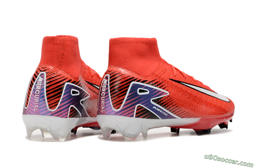 Nike Air Zoom Mercurial Superfly 10 Elite FG Firm Ground Soccer Cleats - Red/White/Blue 6