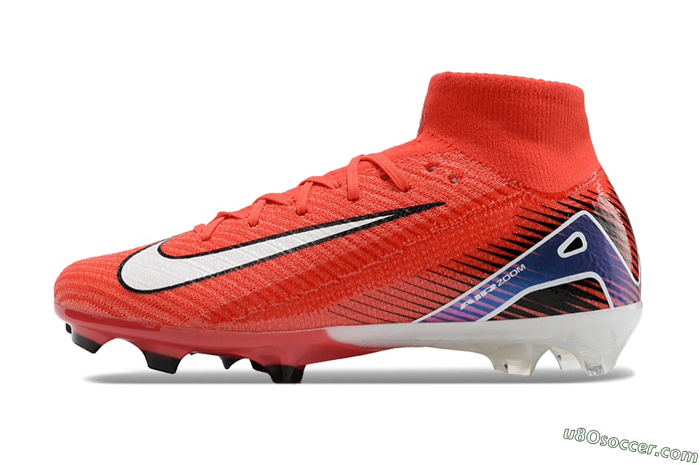 Nike Air Zoom Mercurial Superfly 10 Elite FG Firm Ground Soccer Cleats - Red/White/Blue 2