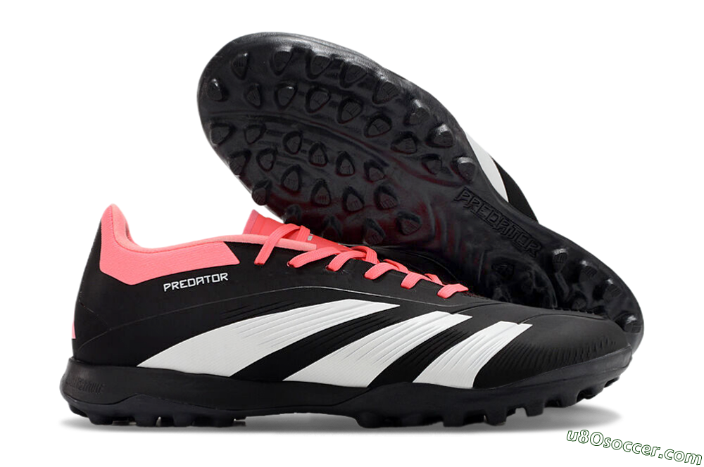 Adidas Predator 24 Elite TF Artificial Turf Soccer Shoes - Black/White/Red 1