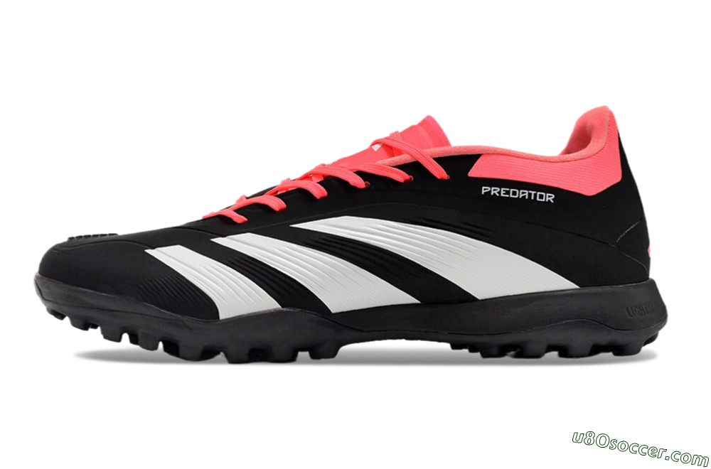 Adidas Predator 24 Elite TF Artificial Turf Soccer Shoes - Black/White/Red 2