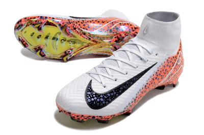 Nike Air Zoom Mercurial Superfly 10 Elite FG Firm Ground Soccer Cleats - Grey/Leopard/Gold