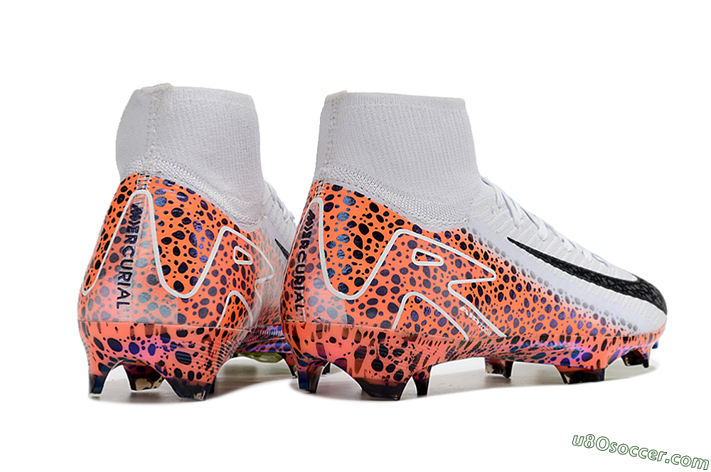 Nike Air Zoom Mercurial Superfly 10 Elite FG Firm Ground Soccer Cleats - Grey/Leopard/Gold 6