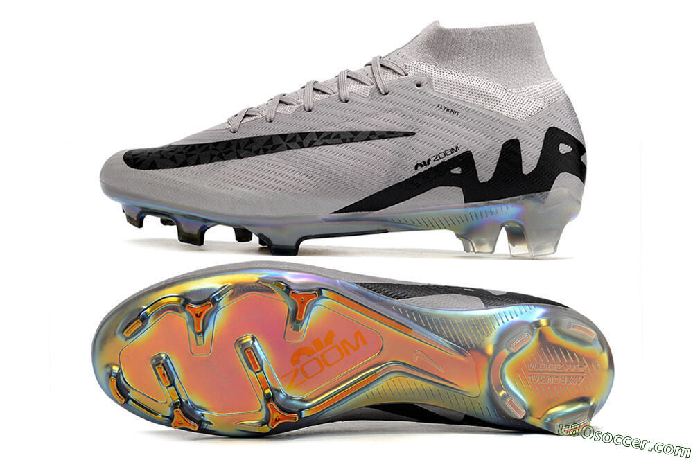 Nike Air Zoom Mercurial Superfly 9 Elite FG Firm Ground Soccer Cleats - Purple/Black/Gold 0