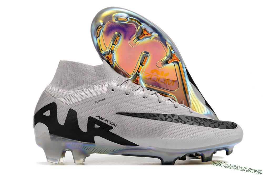 Nike Air Zoom Mercurial Superfly 9 Elite FG Firm Ground Soccer Cleats - Purple/Black/Gold 1