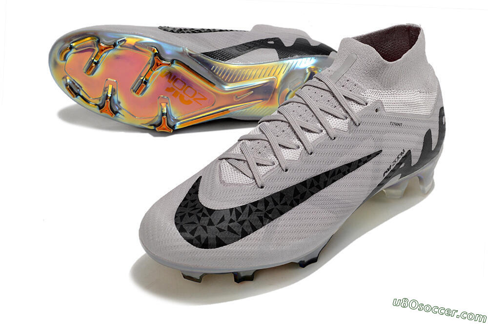 Nike Air Zoom Mercurial Superfly 9 Elite FG Firm Ground Soccer Cleats - Purple/Black/Gold 3