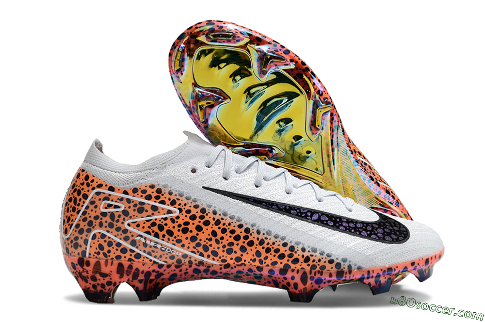 Nike Air Zoom Mercurial Vapor 16 Elite FG Firm Ground Soccer Cleats - Grey/Black/Leopard 1