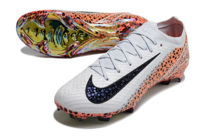 Nike Air Zoom Mercurial Vapor 16 Elite FG Firm Ground Soccer Cleats - Grey/Black/Leopard