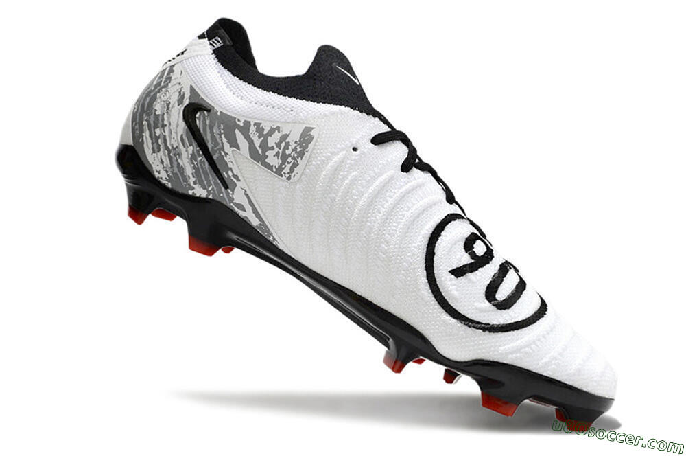 Nike Phantom Luna Elite FG Firm Ground Soccer Cleats - White/Red/Black/Grey 4