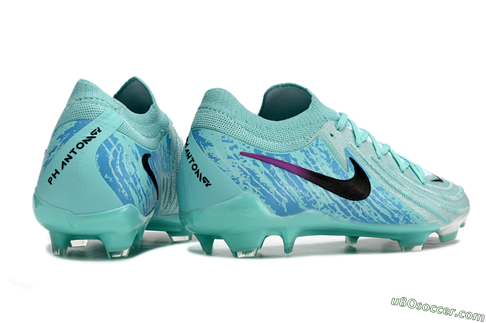 Nike Phantom Luna 2 Elite LV8 FG Firm Ground Soccer Cleats - Jade/Black/Purple 6