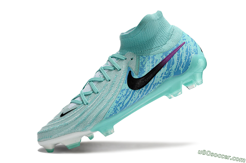 Nike Phantom Luna 2 Elite LV8 FG Firm Ground Soccer Cleats - Jade/Black/Purple 5