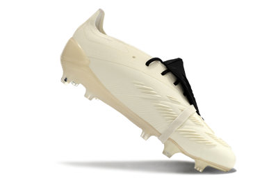 Adidas Predator Elite Foldover Tongue FG Firm Ground Soccer Cleats - Beige/White/Black