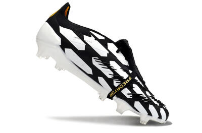 Adidas Predator Elite Foldover Tongue FG Firm Ground Soccer Cleats - Black/White/Gold