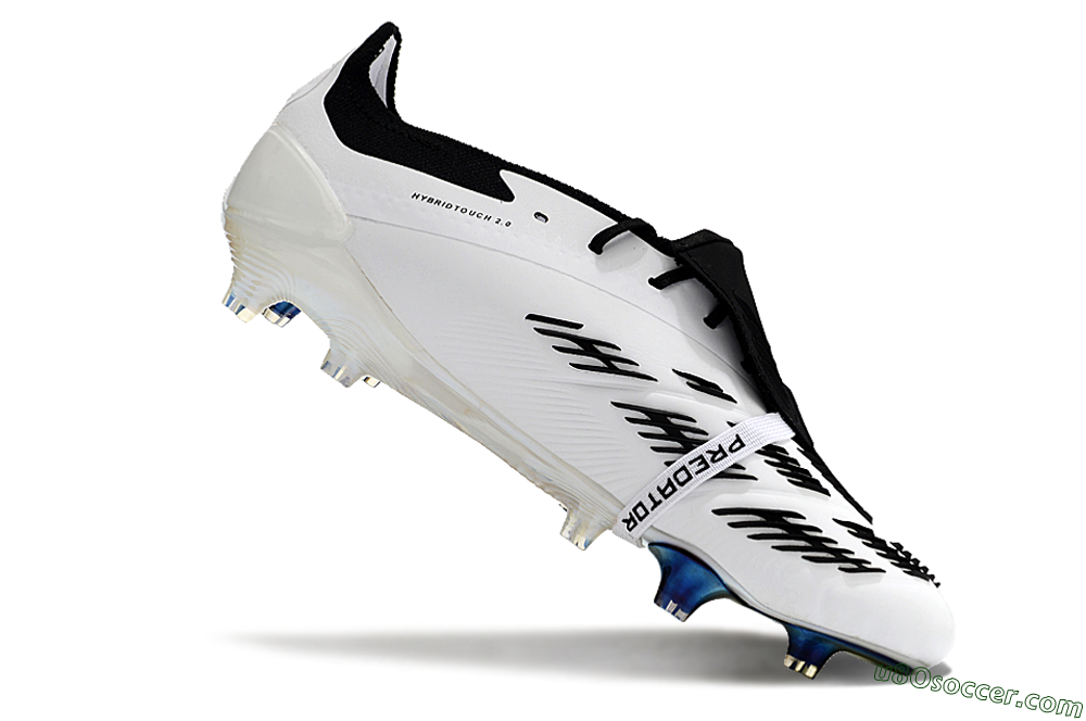 Adidas Predator Elite Foldover Tongue FG Firm Ground Soccer Cleats - White/Gold/Black 4
