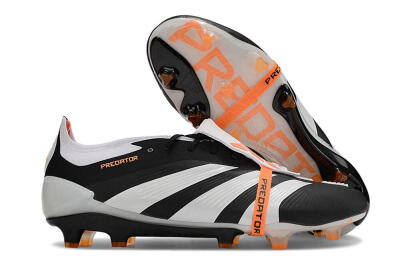 Adidas Predator Elite Foldover Tongue FG Firm Ground Soccer Cleats - White/Black/Orange