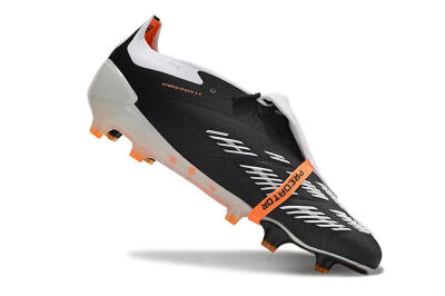Adidas Predator Elite Foldover Tongue FG Firm Ground Soccer Cleats - White/Black/Orange