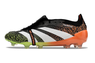 Adidas Predator Elite Foldover Tongue FG Firm Ground Soccer Cleats - Black/White/Green