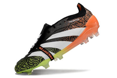 Adidas Predator Elite Foldover Tongue FG Firm Ground Soccer Cleats - Black/White/Green