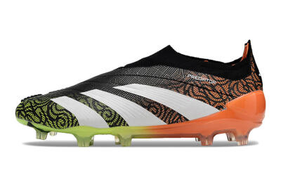Adidas Predator Accuracy+ FG Firm Ground Soccer Cleats - Black/White/Orange