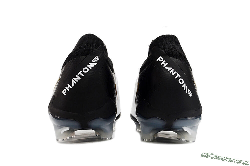 Nike Phantom Luna Elite AG Artificial Grass Soccer Cleats - White/Black/Gold 5