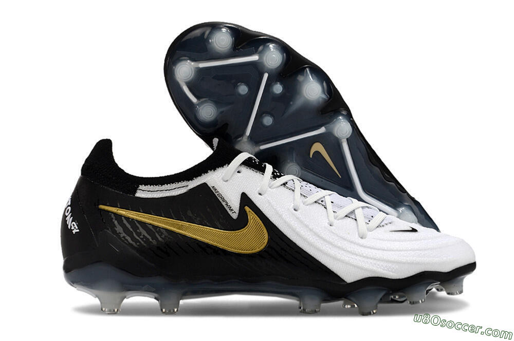 Nike Phantom Luna Elite AG Artificial Grass Soccer Cleats - White/Black/Gold 1