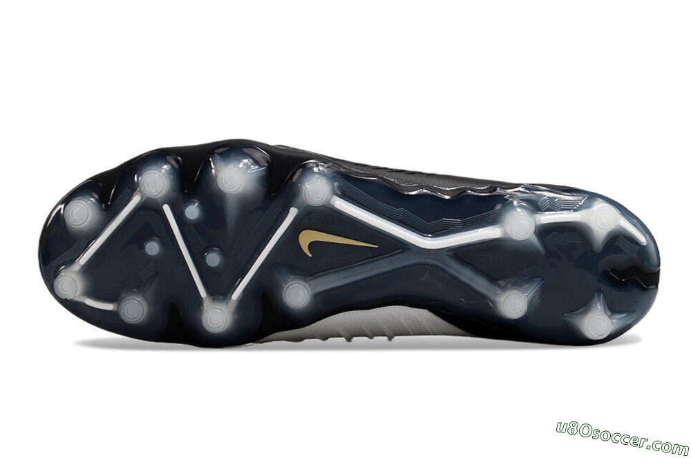 Nike Phantom Luna Elite AG Artificial Grass Soccer Cleats - White/Black/Gold 7