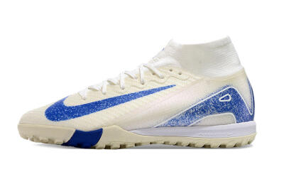 Nike Air Zoom Mercurial Superfly 10 Elite TF Artificial Turf Soccer Shoes - Beige/Blue