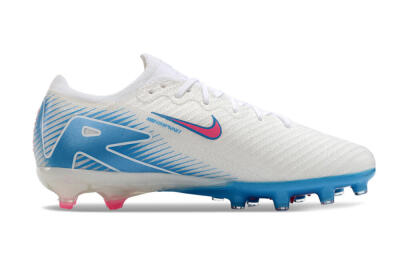 Nike Air Zoom Mercurial Vapor 16 Elite AG Artificial Grass Soccer Cleats - White/Pink/Blue