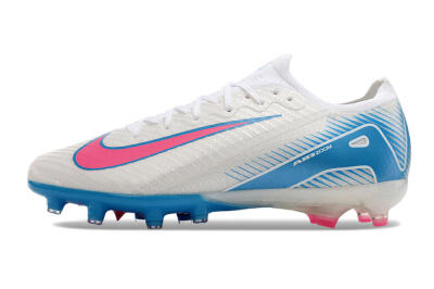Nike Air Zoom Mercurial Vapor 16 Elite AG Artificial Grass Soccer Cleats - White/Pink/Blue