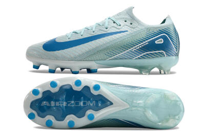 Nike Air Zoom Mercurial Vapor 16 Elite AG Artificial Grass Soccer Cleats - Jade/Beige/Blue
