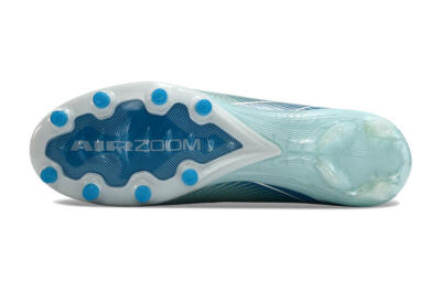 Nike Air Zoom Mercurial Vapor 16 Elite AG Artificial Grass Soccer Cleats - Jade/Beige/Blue