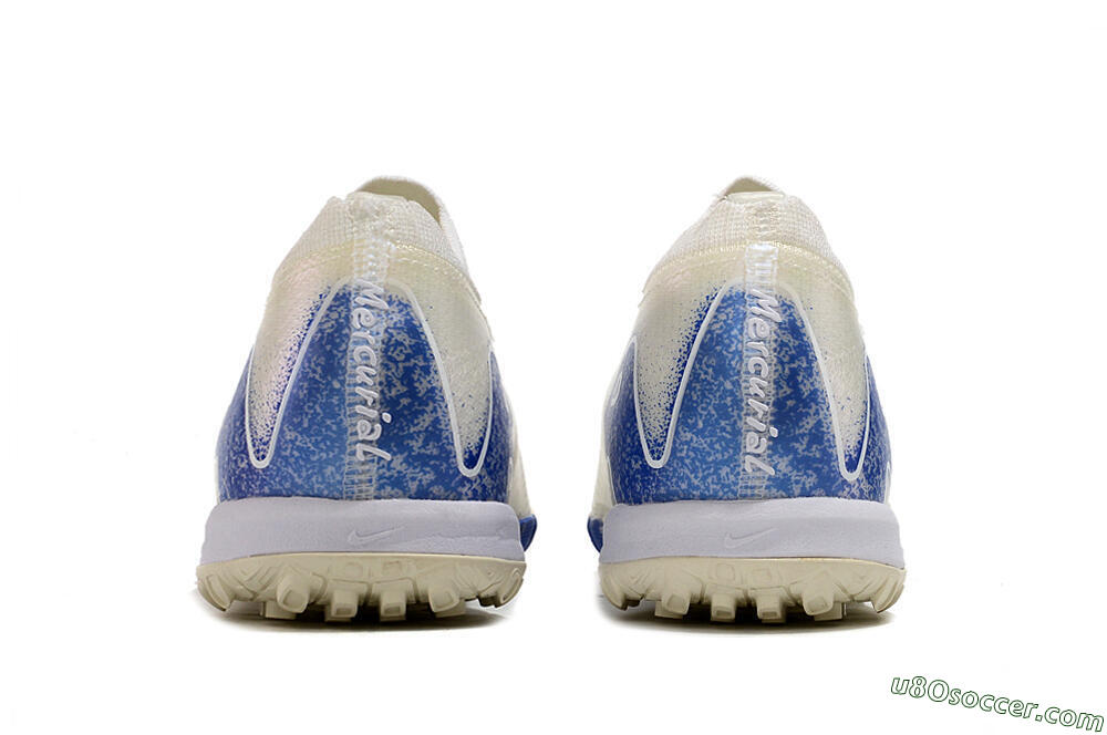 Nike Air Zoom Mercurial Vapor 16 Elite TF Artificial Turf Soccer Shoes - Beige/Blue 5