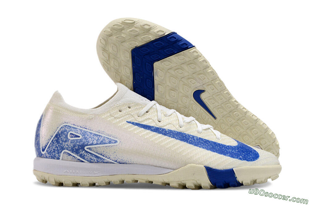 Nike Air Zoom Mercurial Vapor 16 Elite TF Artificial Turf Soccer Shoes - Beige/Blue 1