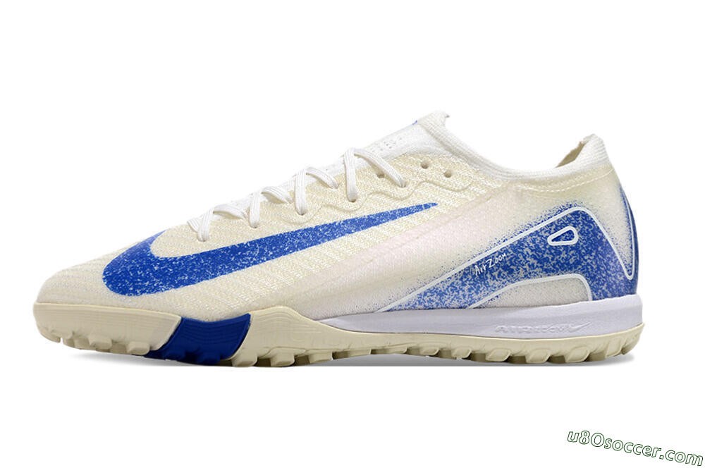 Nike Air Zoom Mercurial Vapor 16 Elite TF Artificial Turf Soccer Shoes - Beige/Blue 2