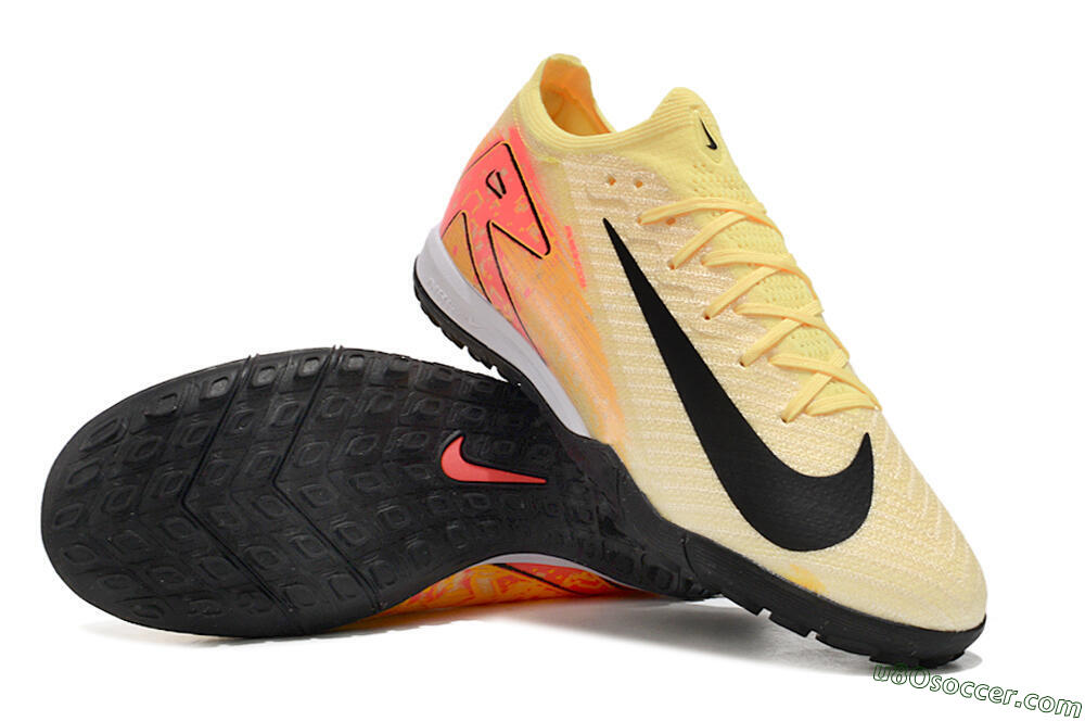 Nike Air Zoom Mercurial Vapor 16 Elite TF Artificial Turf Soccer Shoes - Yellow/Black/Orange 3