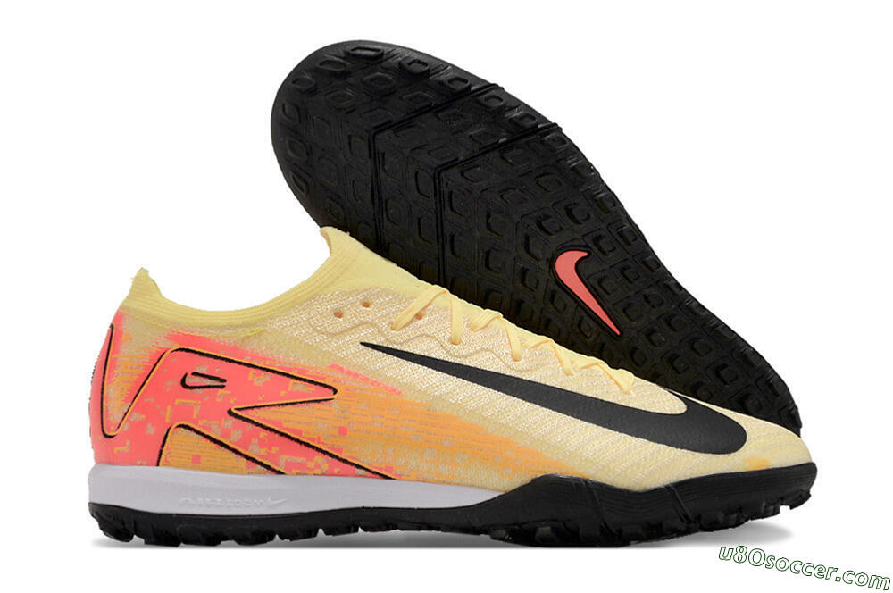 Nike Air Zoom Mercurial Vapor 16 Elite TF Artificial Turf Soccer Shoes - Yellow/Black/Orange 1
