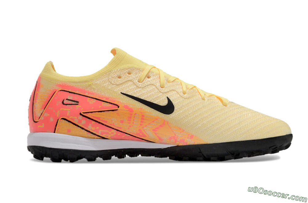 Nike Air Zoom Mercurial Vapor 16 Elite TF Artificial Turf Soccer Shoes - Yellow/Black/Orange 7