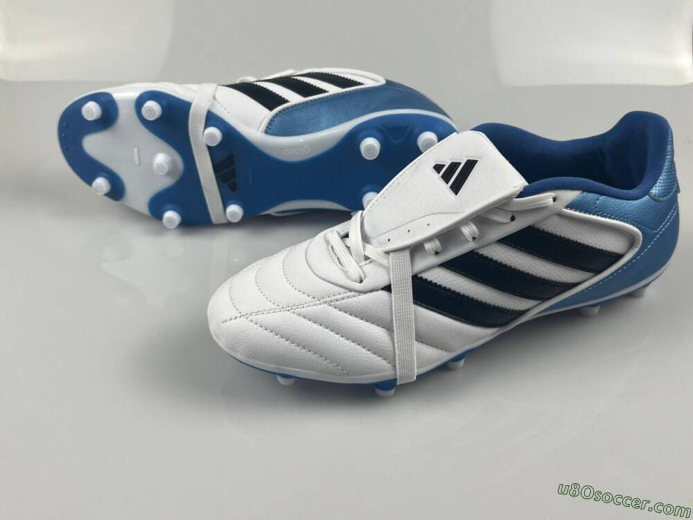Adidas Adipure11 Pro X PD25 TRX FG Firm Ground Soccer Cleats - White/Black/Blue