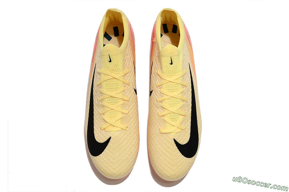 Nike Air Zoom Mercurial Vapor 16 Elite AG Artificial Grass Soccer Cleats - Yellow/Black/Orange 4