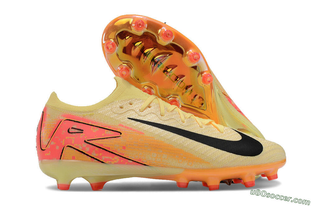 Nike Air Zoom Mercurial Vapor 16 Elite AG Artificial Grass Soccer Cleats - Yellow/Black/Orange 1