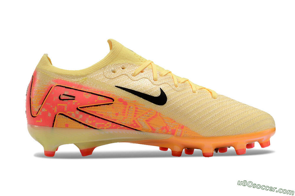 Nike Air Zoom Mercurial Vapor 16 Elite AG Artificial Grass Soccer Cleats - Yellow/Black/Orange 7