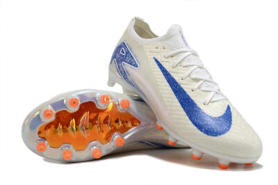 Nike Air Zoom Mercurial Vapor 16 Elite AG Artificial Grass Soccer Cleats - Beige/Blue