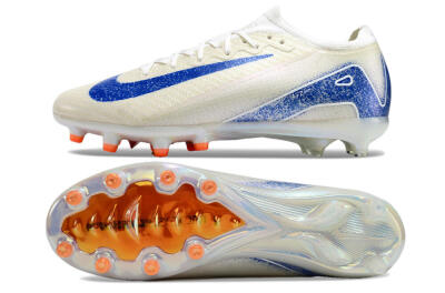 Nike Air Zoom Mercurial Vapor 16 Elite AG Artificial Grass Soccer Cleats - Beige/Blue