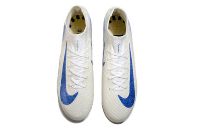 Nike Air Zoom Mercurial Superfly 10 Elite AG Artificial Grass Soccer Cleats - Beige/Blue