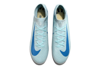 Nike Air Zoom Mercurial Superfly 10 Elite AG Artificial Grass Soccer Cleats - Jade/Beige/Blue