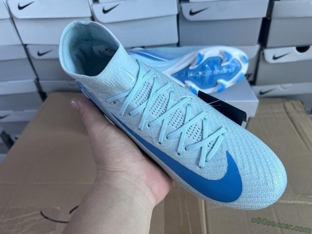 Nike Air Zoom Mercurial Superfly 10 Elite FG Firm Ground Soccer Cleats - Jade/White/Blue