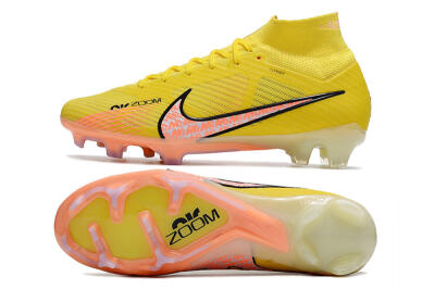 Nike Air Zoom Mercurial Superfly 9 Elite FG Firm Ground Soccer Cleats - Yellow/Pink